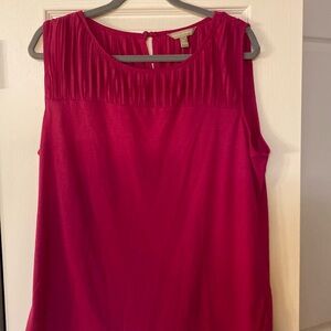 Banana Republic sleeveless with back upper neck button closure.
